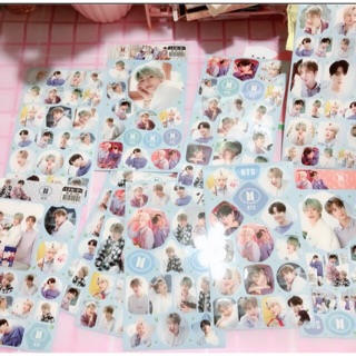 Combo set hình dán decals sticker BTS 12 tấm