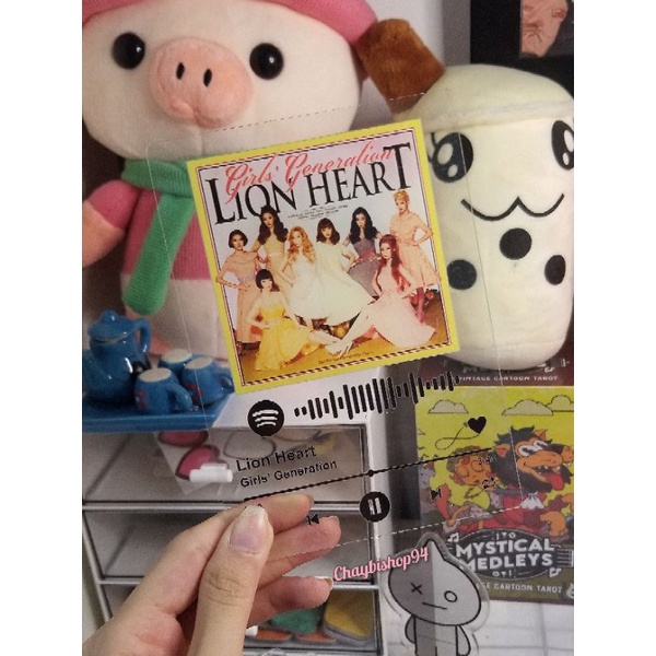 Khung ảnh mica Spotify phát nhạc SNSD, Girl Generation Gee, The Boys, Lion Heart