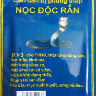 Cao dán trị phong thấp Nọc Độc Rắn