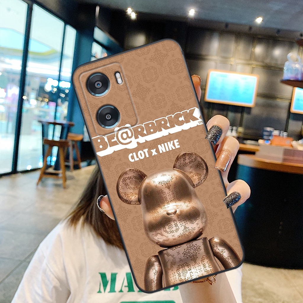 Ốp lưng Oppo A57 2022 / A77 4G / A77S Bảo vệ camera in hình Gấu Be@rick - sang sịn , RẺ - BỀN - ĐẸP