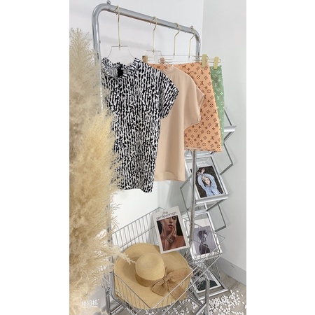Set bộ áo cánh dơi bồng mix chân váy kaki