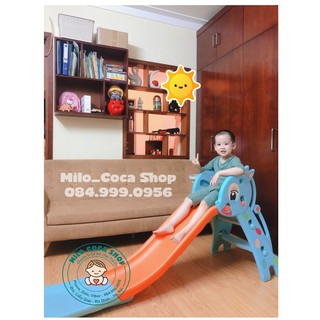 CẦU TRƯỢT CHO BÉ LOẠI 1.7M, CÓ BÓNG VÀ RỔ (HÀNG CÓ SẴN)