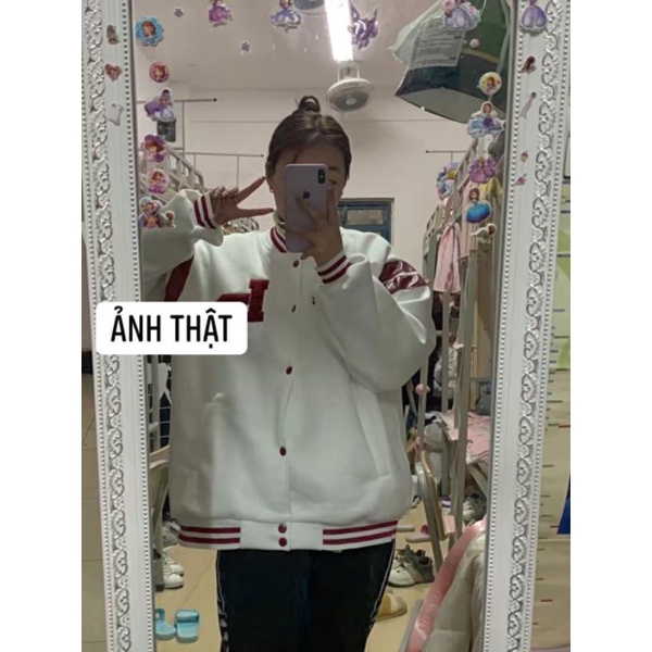 ÁO BOMBER THÊU CHỮ LB