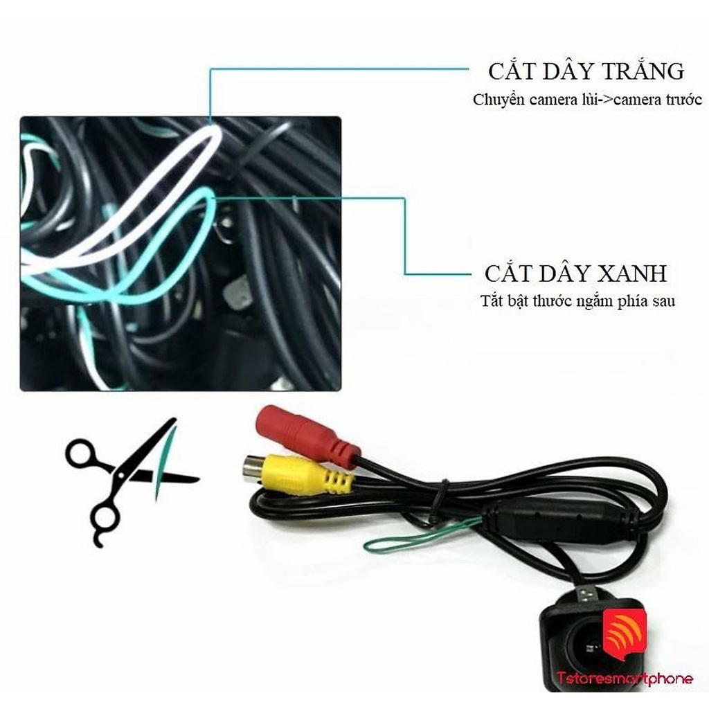 Camera Nấm AHD / CCD Mắt Cá Góc Rộng - Camera Cặp Lề, Lùi, De Chân Nấm cho ô tô xe hơi 12V