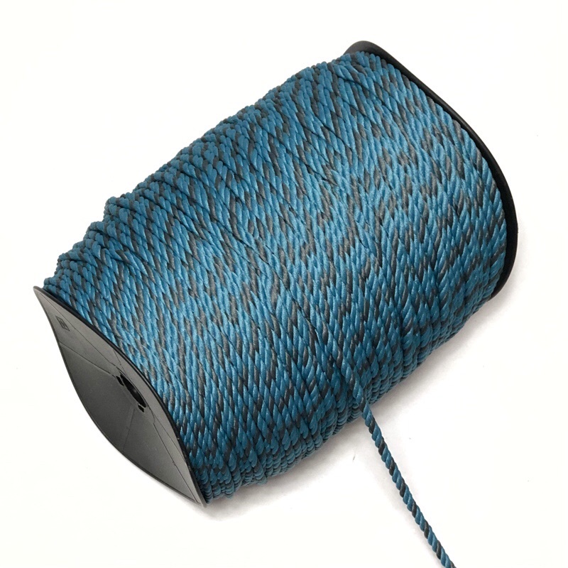 Cuộn 200mét - dây thừng xoắn 5mm bóng đẹp, chắc chắn dùng làm macrame, trang trí, căng lều