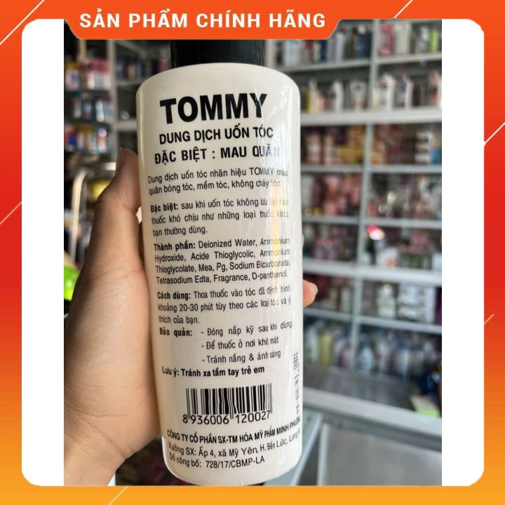 uấn lạnh tomy   500ml chai màu trắng uấn không cần dập mau QUĂN  (CONG TY MINH PHƯỢNG)