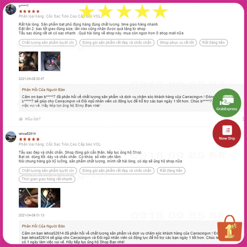 Tẩu Sạc Ô TÔ CARRACING Cốc chia sạc nhanh TRÒN chất lượng cao (2 tẩu tròn 2 USB) bảo hành 6 tháng - Đèn Led báo Vol | BigBuy360 - bigbuy360.vn