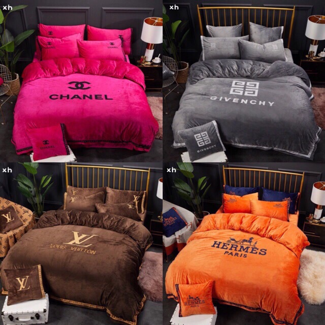 FREESHIP 99K TOÀN QUỐC_Set chăn ga gối nỉ nhung thương hiệu cao cấp 6 món ( chọn mẫu).