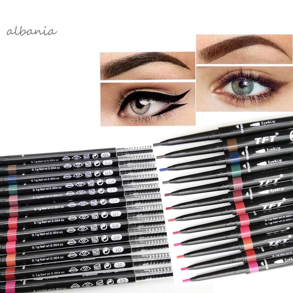 Bút kẻ mắt và môi thiết kế hai đầu xoay tự động | BigBuy360 - bigbuy360.vn