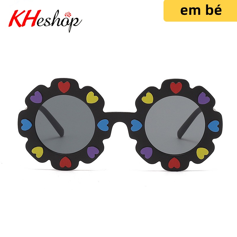 [Siêu Sale] Kính Râm sinh nhật cho BÉ bông hoa trái tim cute xinh xỉu mã Y2502