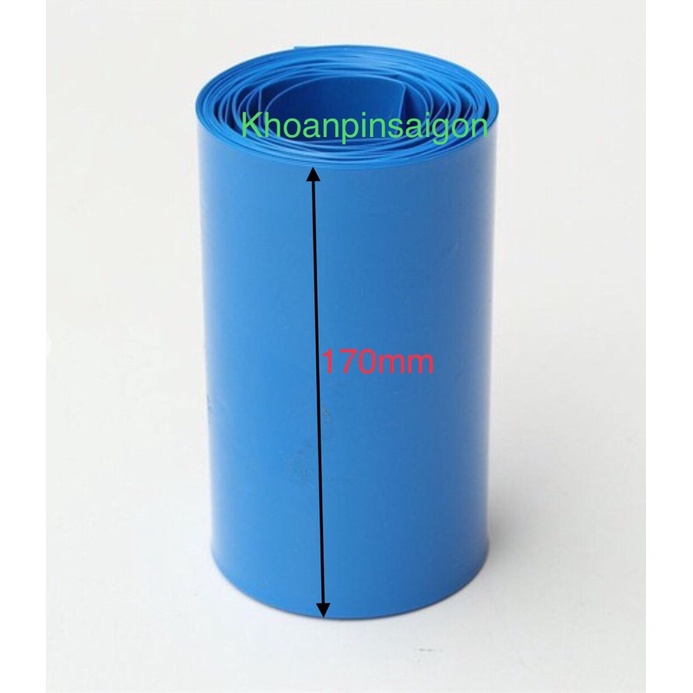 1 mét Màng co nhiệt pvc bọc pin các loại size 30mm…100mm-140mm;145mm