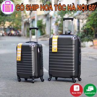 Vali size 20 xách tay_ Vali kéo du lịch gân ngang bọc góc cao cấp hàng nội địa siêu bền siêu rẻ siêu đẹp thời trang VL02