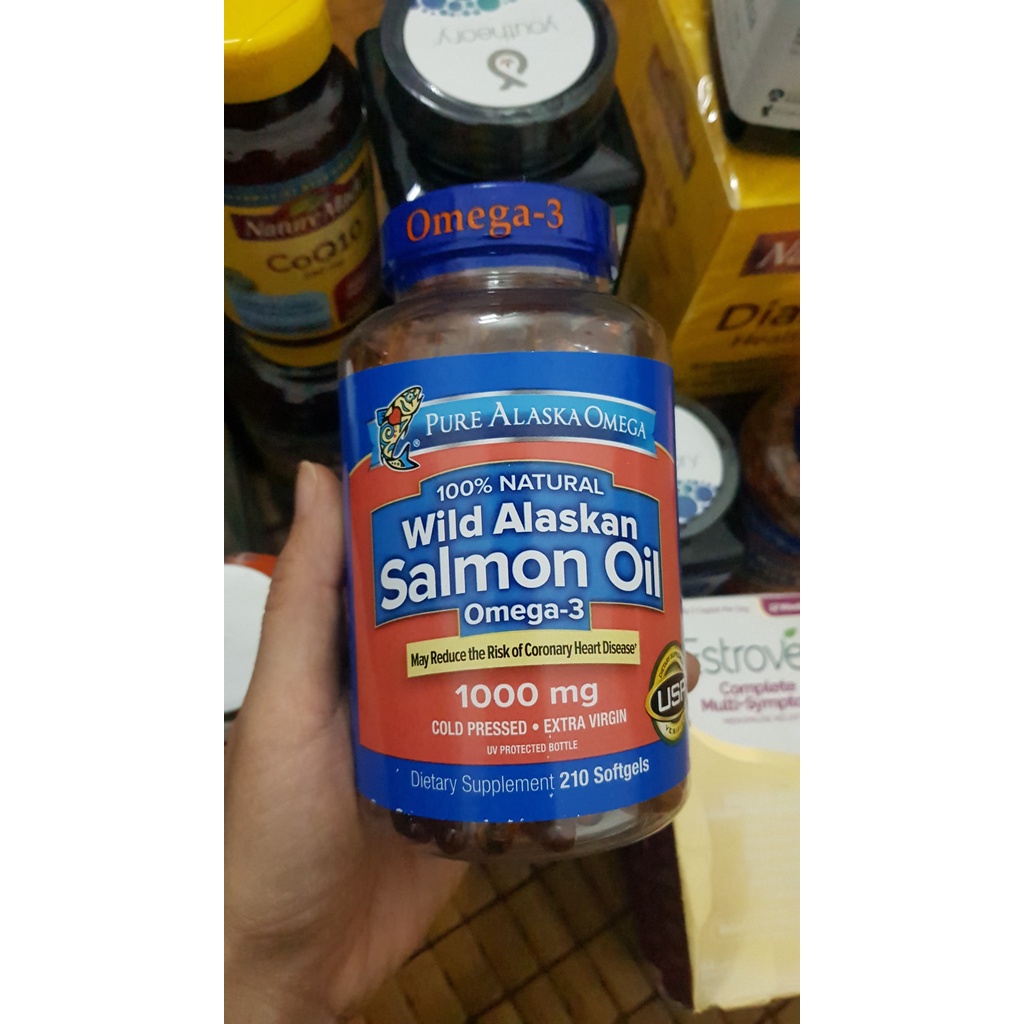 Viên Uống OMEGA 3 - Pure Alaska Omega Wild Alaskan Salmon Oil Omega 3 Mỹ