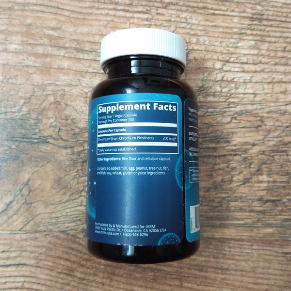 VEGAN - Viên Uống Hỗ trợ Tiểu Đường Chromium Picolinate 200mcg Của Mỹ