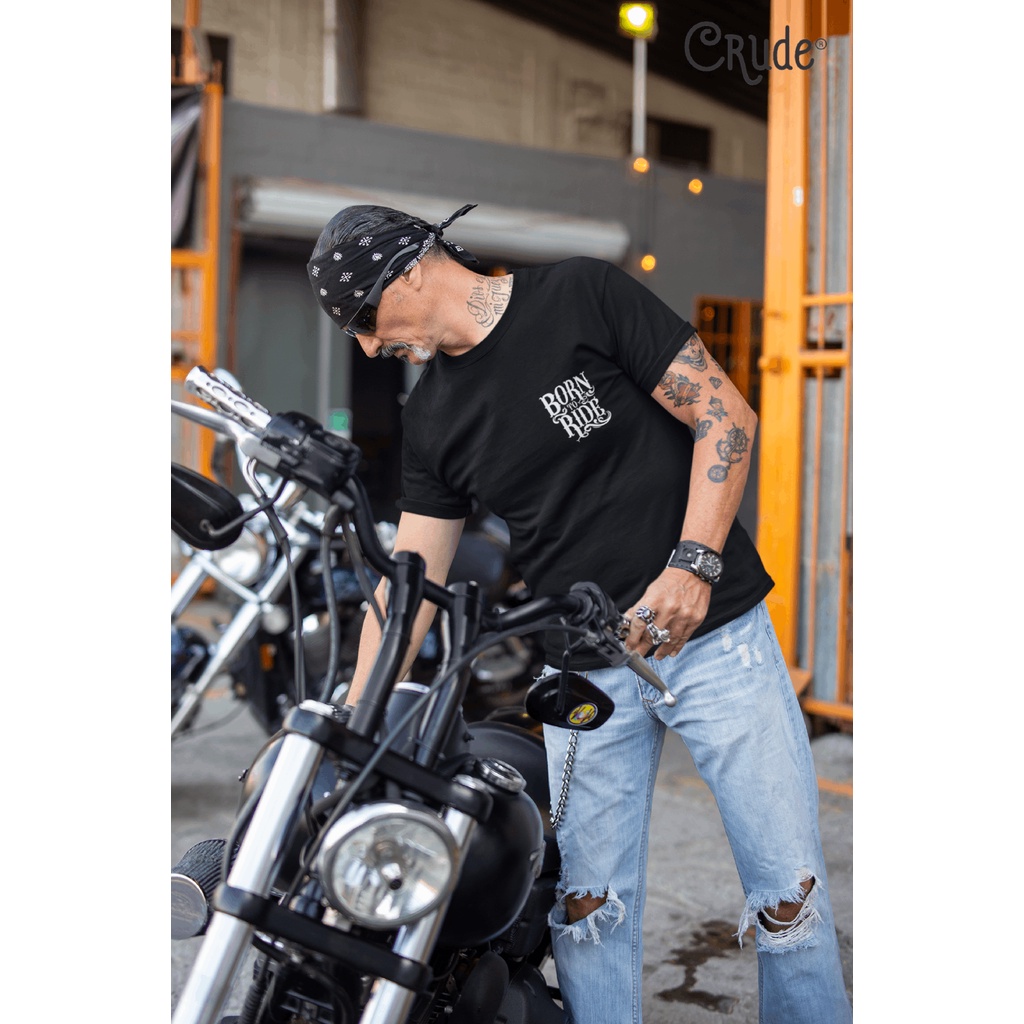 Áo thun Vintage Biker CrudeVN - Born to Ride