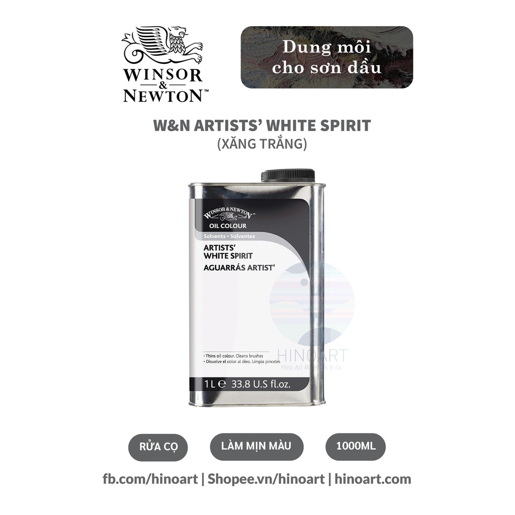 Dung môi sơn dầu Winsor&amp;Newton Artists' White Spirit 75ml/ 1000ml