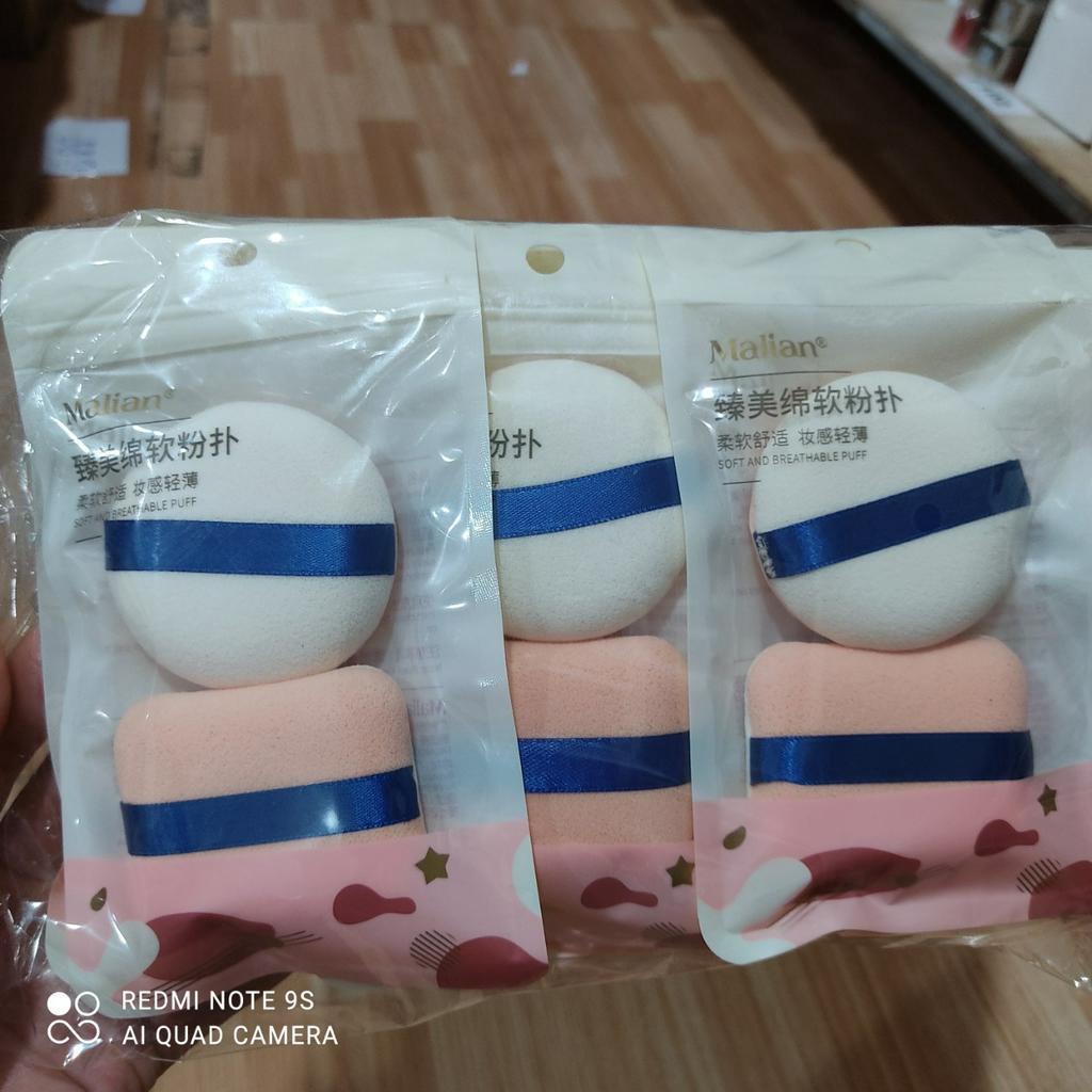 set 2 túi bông mút malian