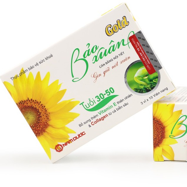 Bảo xuân Gold ( vàng ) hộp 30v, date 2025
