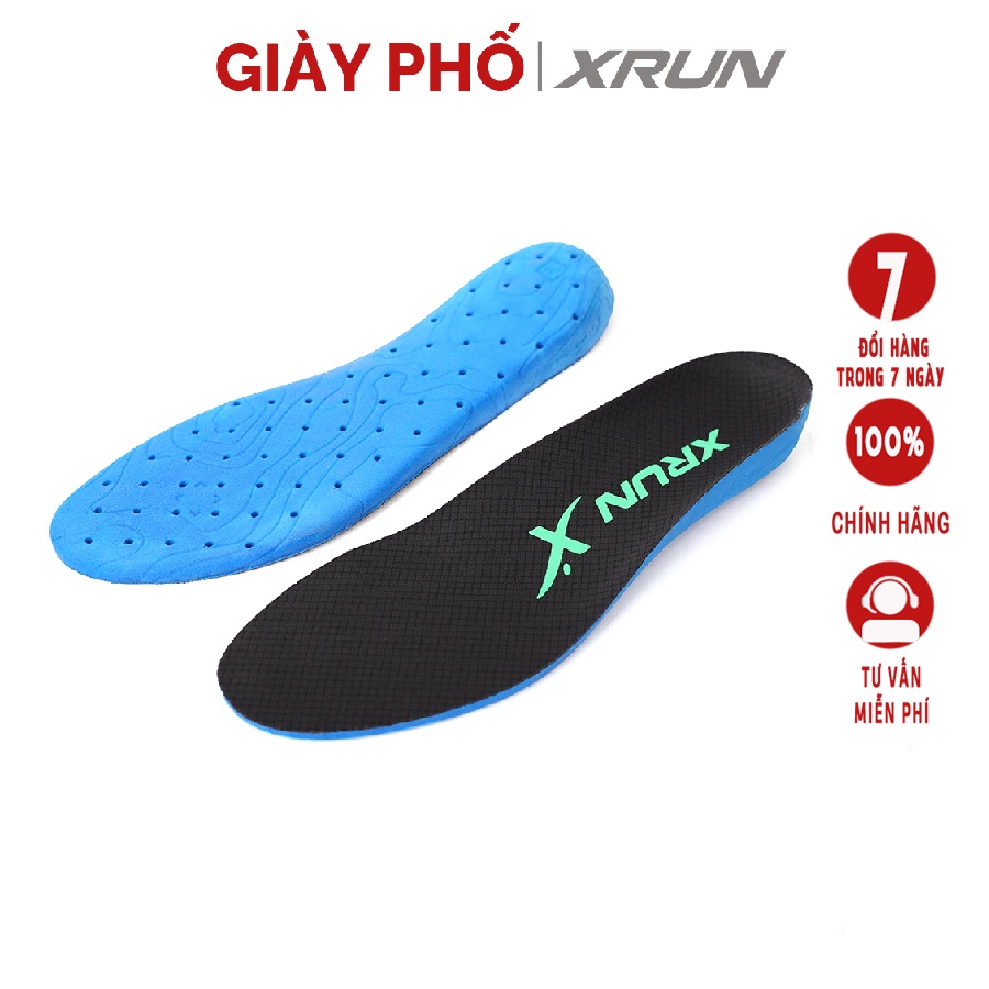 Lót giày thể thao Xrun cao su non, công nghệ bọt khí siêu nhẹ đàn hồi tốt, trải nghiệm êm ái, tốt cho sức khỏe