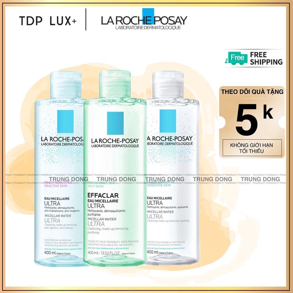 Nước Tẩy Trang La Roche-Posay Effaclar Eau Micellaire Ultra Pháp, dung dịch cho da dầu Nhạy Cảm - Trung Đông Pharmacy