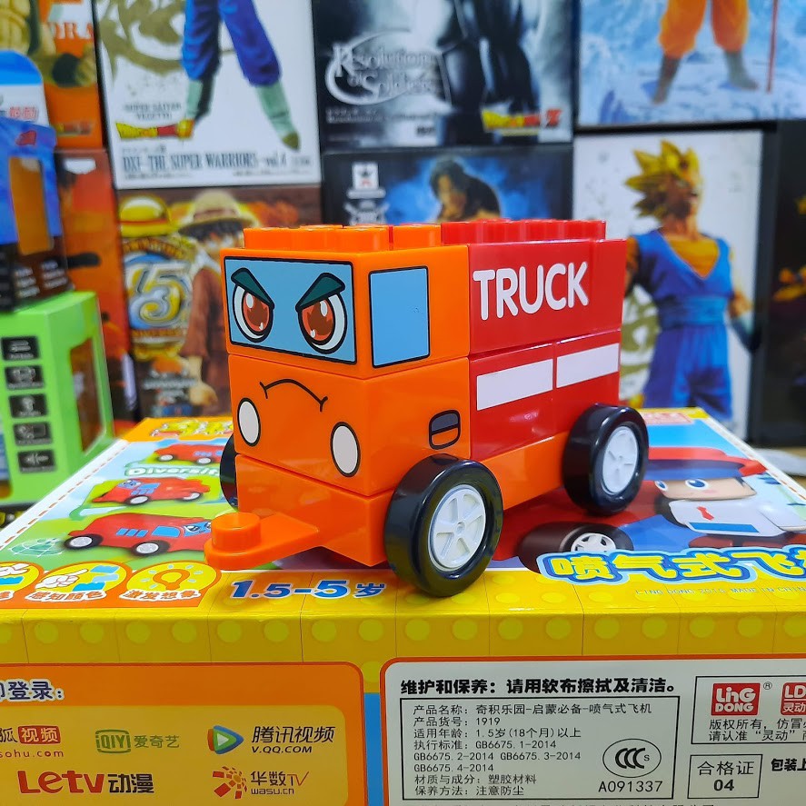 Chichi Land Đội xe biến hình đồ chơi lắp ghép mô hình chú ĐIỀM ĐẠM