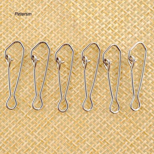 Set 100 móc khóa inox chuyên dụng 15 / 17 / 22mm phụ kiện câu cá