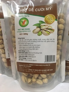 Hạt dẻ cười Mỹ gói 500gr