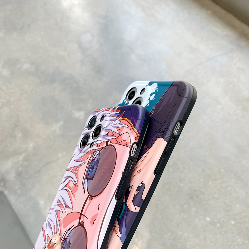 Ốp điện thoại hình anime Jujutsu Kaisen Gojo Satoru cho iPhone 12 12 Pro Max X Xs Max XR SE2 78Plus 11 Pro Max