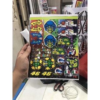 Combo Miếng Dán Decal Logo Rùa 46