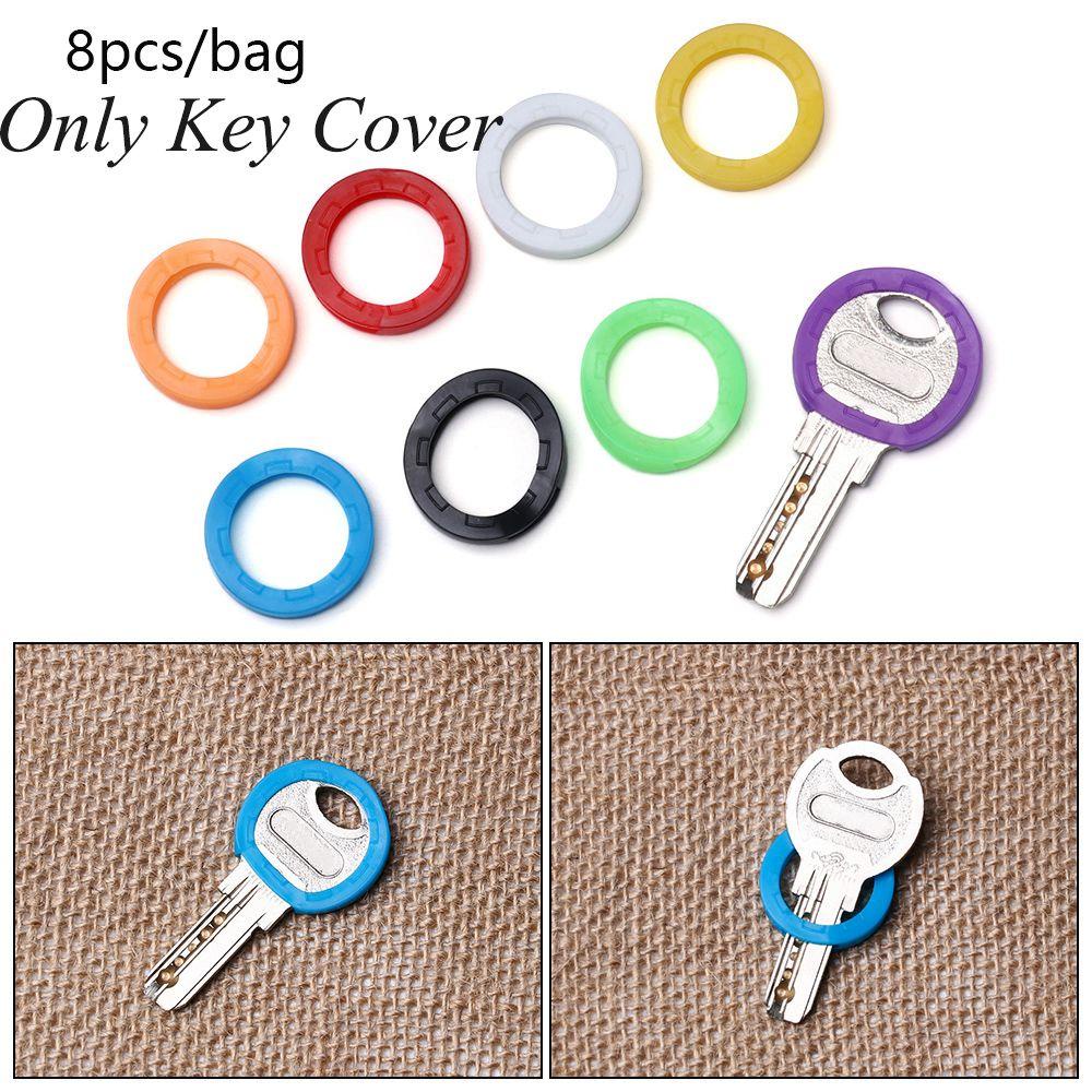 OSIER1 Set 8 Vỏ Bọc Chìa Khóa Thời Trang Nhiều Màu