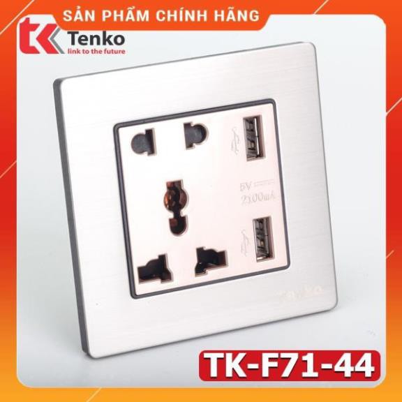 [ Chính Hãng ] Ổ Cắm Điện Đa Năng Âm Tường Chuẩn Vuông Tích Hợp USB TK-F71-B-44 Cao Cấp