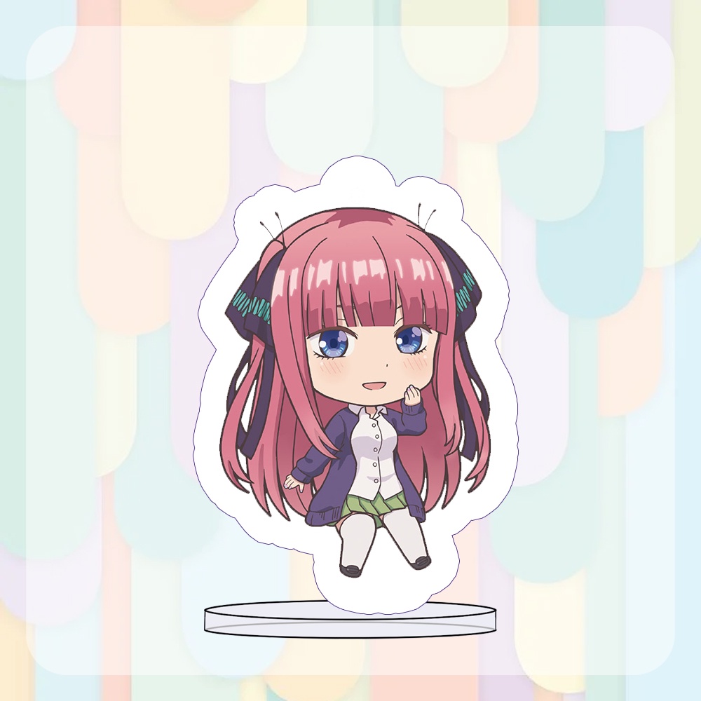 ( MINI ) Mô hình Standee Gotoubun no Hanayome Nhà có năm nàng dâu anime chibi mica trưng bày