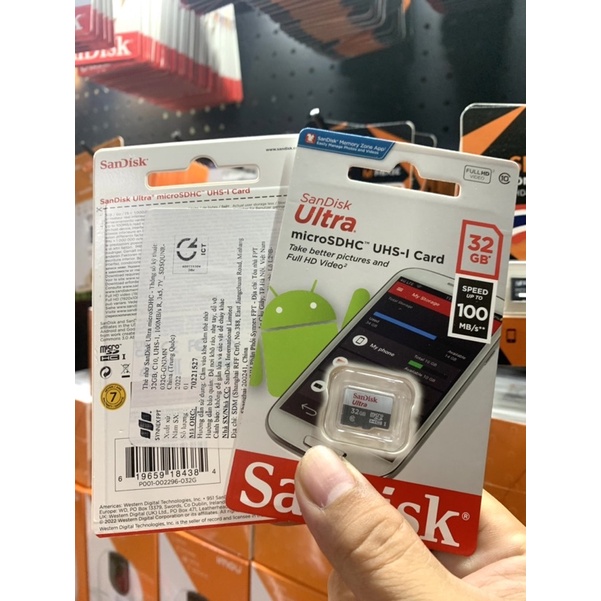 Thẻ nhớ sandisk chính hãng