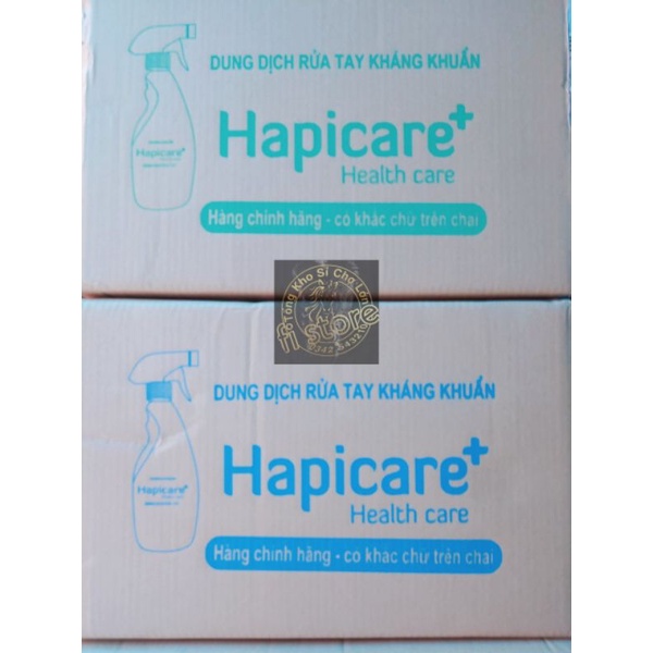 Chai Xịt Khuẩn HapiCare+ Chai lớn (500ml) Dung dịch rửa tay sát khuẩn / Nước khử khuẩn / Nước rửa tay khô