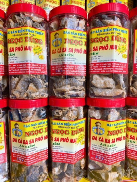 Da Cá BaSa Phô Mai ( ăn liền ) là món ăn yêu thích của Shop Đặc Sản Biển Phan Thiết NGỌC DŨNG; Hộp 200 gram.HSD 12 tháng