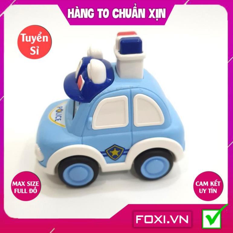 Xe đồ chơi cảnh sát police FOXI màu hồng và màu xanh siêu Đồ chơi trong nhà dễ thương cho các bé