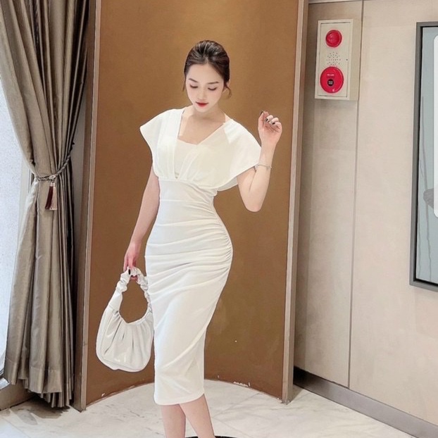 Đầm nữ body siêu xinh thiết kế kiểu cách mới mẻ trẻ trung chất liệu umi mềm mại thoáng mát thời gian Bella Luu Shop
