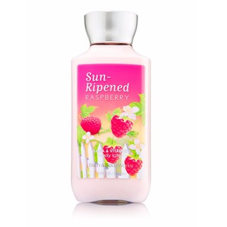 Dưỡng thể giữ ẩm da Bath & Body Works Sun-ripened Raspberry body lotion 236ml (Mỹ)