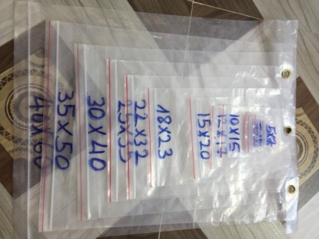 100gr túi zipper 20k