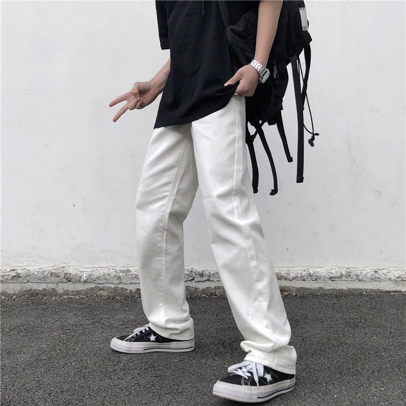 Quần Baggy Nam Ống Rộng - phong cách - Quần Jean Nam Hàn Quốc Ngọc Vệ Fashion