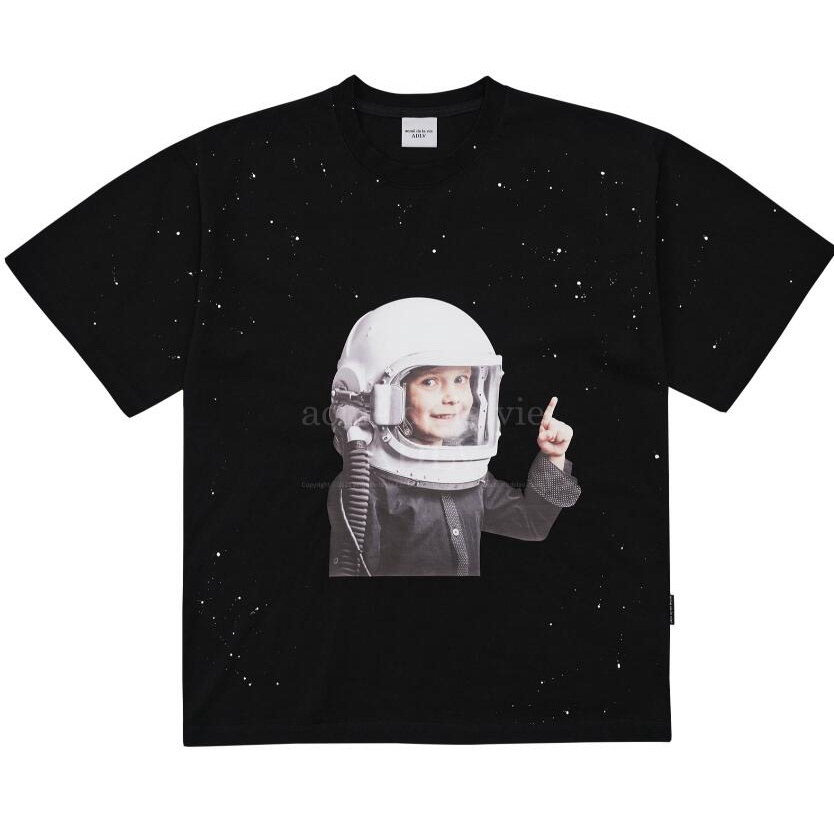 Áo thun cotton ADLV tay ngắn in hình thời trang