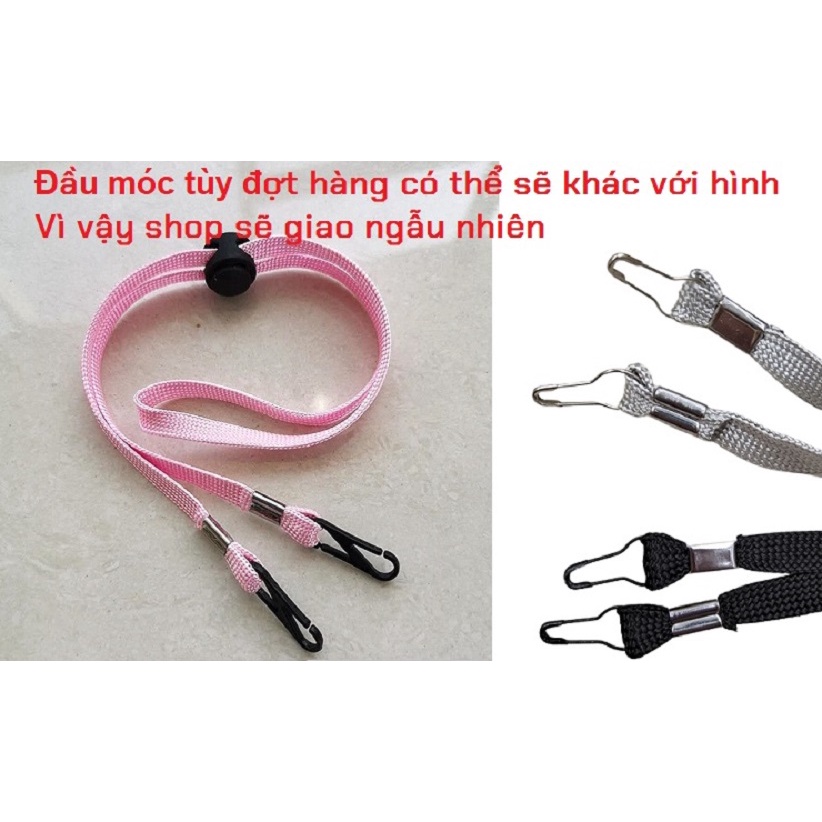 Dây Đeo Khẩu Trang Bản Dẹt Phong Cách Hàn Quốc Cho Trẻ Em Và Người Lớn Chống Thất Lạc, Rơi Bẩn