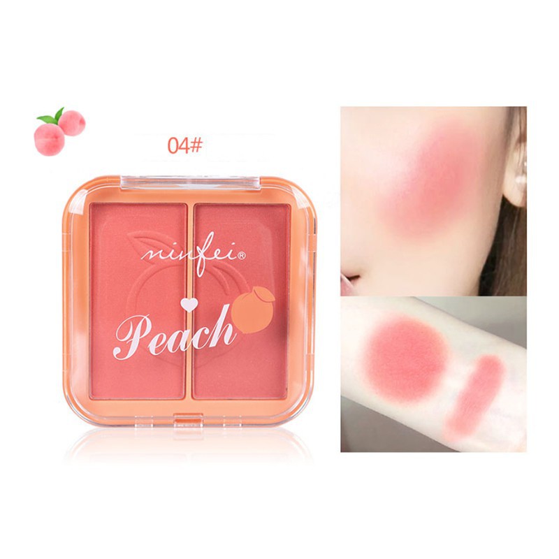 Phấn má hồng 2 ngăn Minfei Peach hàng Nội Địa Trung