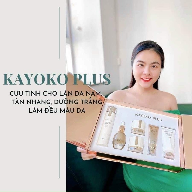 Bộ Mỹ Phẩm Kayoko Plus+ 6in1 Cao Cấp Sáng Da Mờ Nám Tàn Nhang