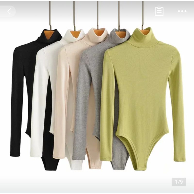 Áo Bodysuit Cổ Lọ Tay Dài Thun Borip Dành Cho Nữ Sexy TTKXA0133