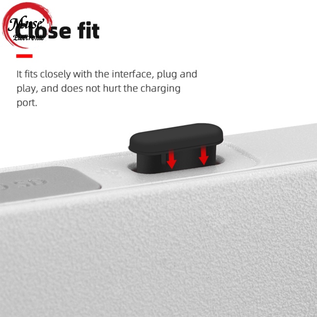 Set 3 Nút Silicon Chống Bụi Cổng Type-c Tương Thích Với Điều Khiển Dji Mini 3 Pro Mobile