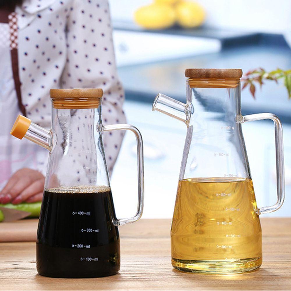 Bình Thủy Tinh Đựng Dầu Ăn / Giấm Có Tay Cầm 650 / 900ml