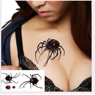 Hình xăm dán yêu nhện 10x6cm + quà tặng kèm khi mua từ 5 tấm