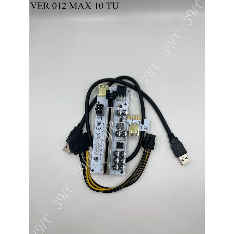 Combo Dây Riser Máy Đào 008s / 009s / 009s plus / ver 012 max Có Led New