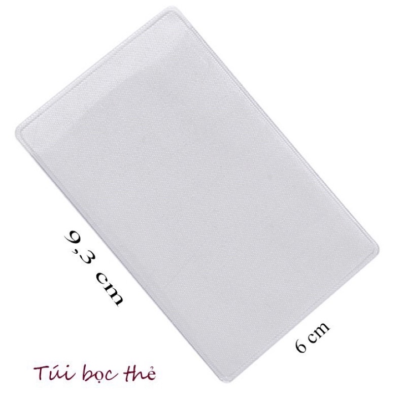 vỏ bọc thẻ căn cước 9.3x6 cm, túi bọc thẻ bảo hiểm, ATM, card tiện lợi